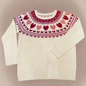 NWOT Valentine’s Day Knit heart sweater